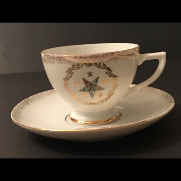 F.N. Kistner “Temple Treasures” OES Masonic Teacup - Picture 2 of 12